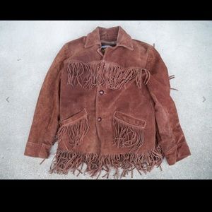 Vtg Sears Buffalo Bill Hippie Jacket Mens 40 Biker